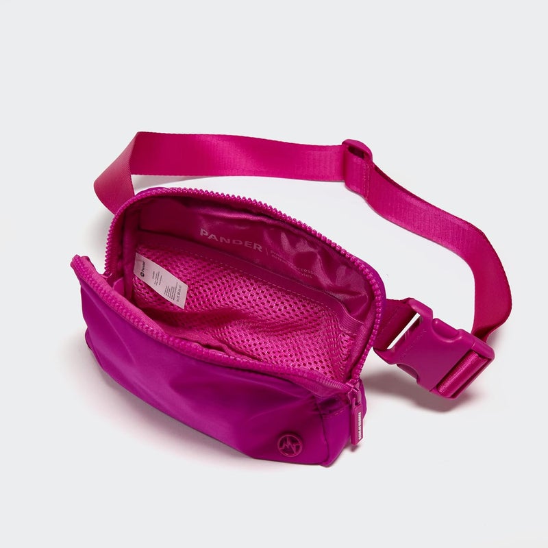 Pander Two Way Zipper Fanny Pack Nylon Everywhere Belt Bag for Women, Water Repellent Waist Packs, Crossbody Bags with Adjustable Strap (Grape Purple) - Image 5